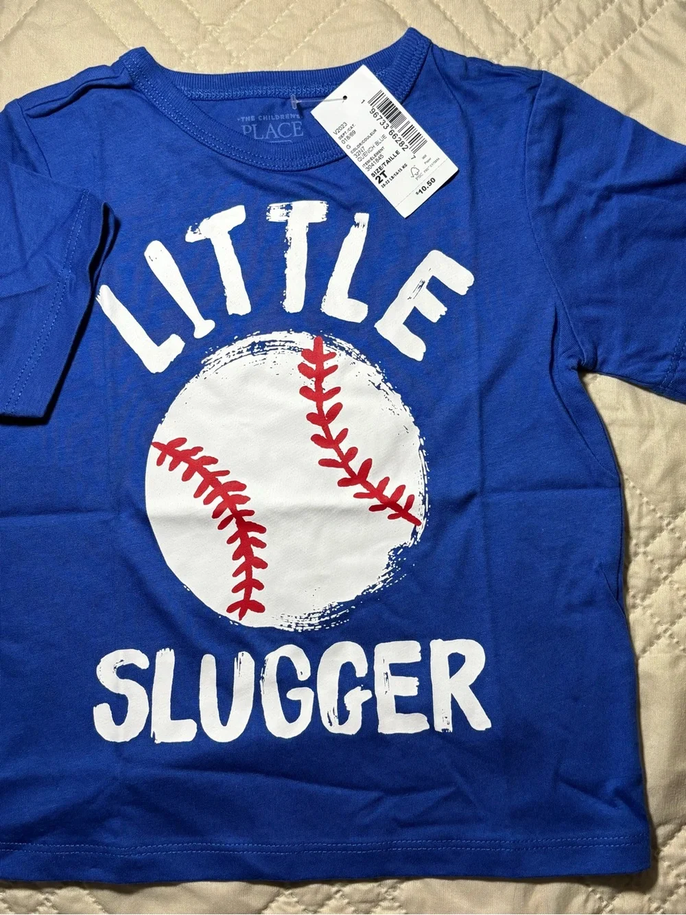 The Children's Place Blue 'Little Slugger' Baseball Graphic Tee